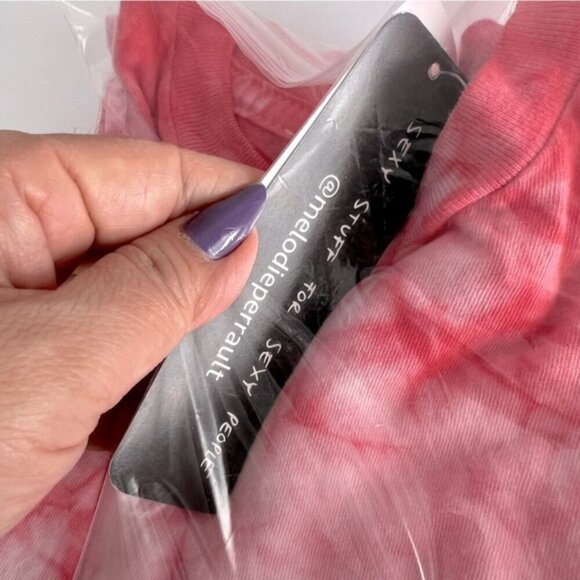 Melodie, Women's Over Moon Pink Tie Dye T-Shirt. Size: XS. NWT. (1769) - Picture 7 of 10